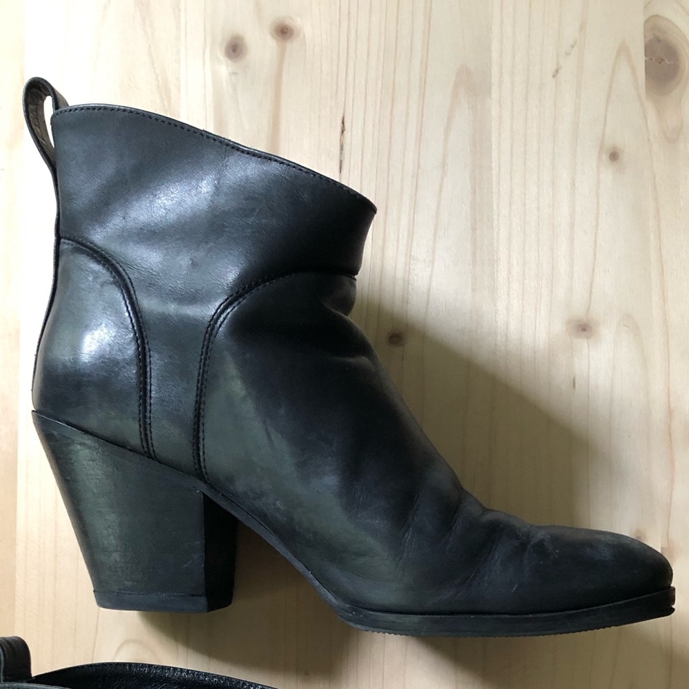 Rachel Comey PenPal black leather boots